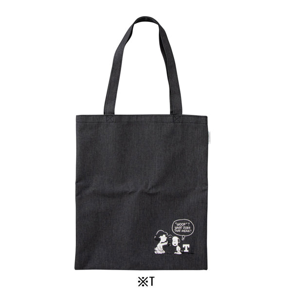 PEANUTS イニシャルトート