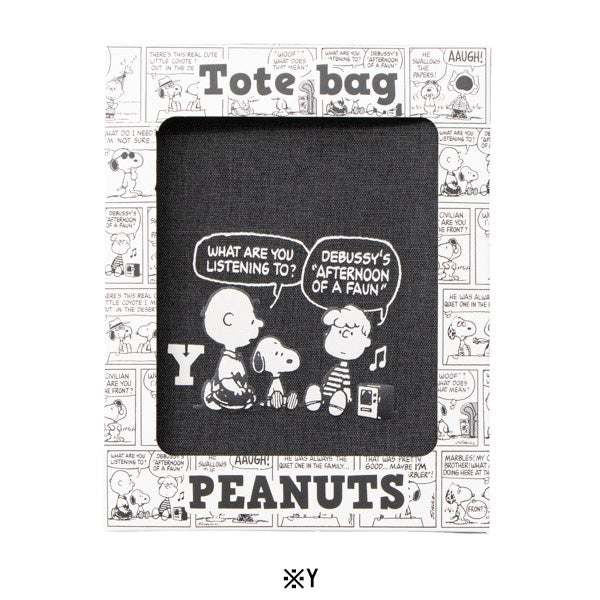 PEANUTS イニシャルトート