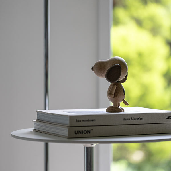 『BOYHOOD』北欧の天然オーク材オブジェ SNOOPY SMALL