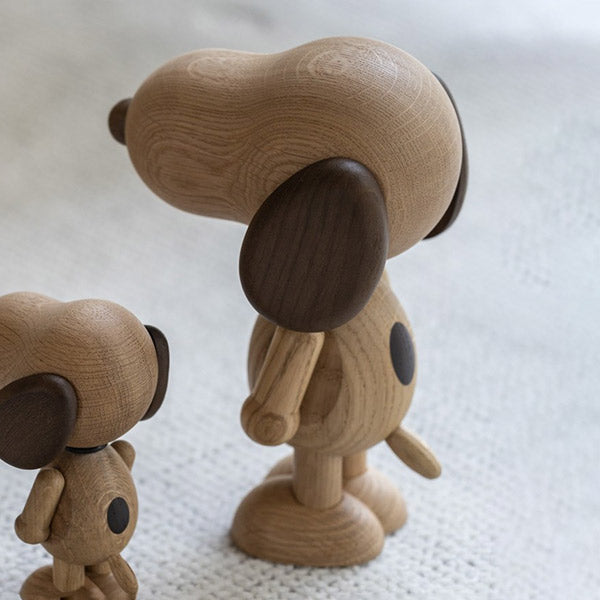 『BOYHOOD』北欧の天然オーク材オブジェ SNOOPY LARGE