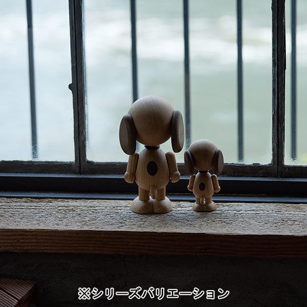 『BOYHOOD』北欧の天然オーク材オブジェ SNOOPY LARGE