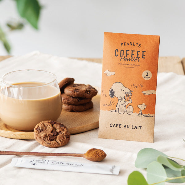 スヌーピー コーヒーパウダー カフェオレ専用 3本入り