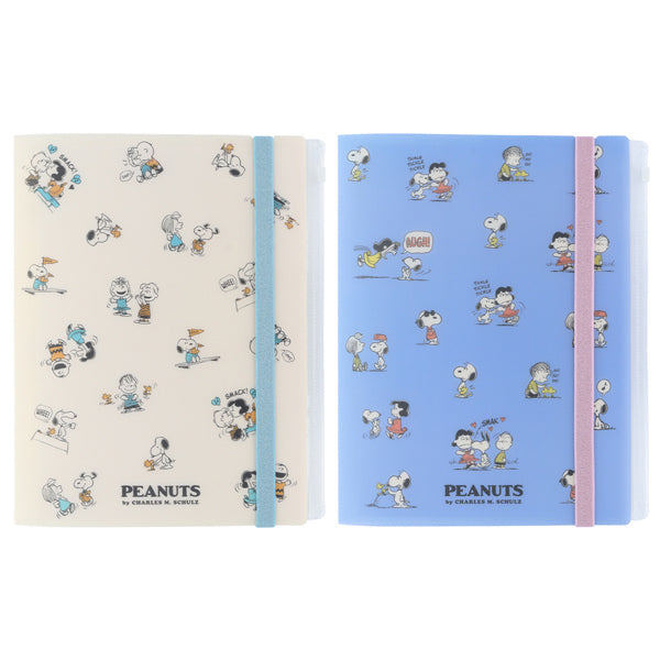 【AT11】スヌーピー ゴムバンド付クリアファイル5P+F (PEANUTS AMERICAN TASTE 11)