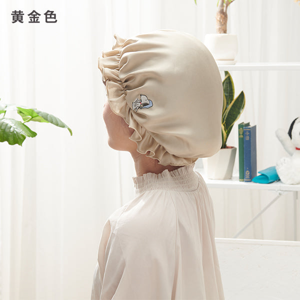 【おかいものSNOOPY限定】絹屋 シルクナイトキャップ