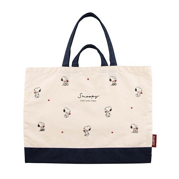 スヌーピー カレッジトートバッグ (ハートチラシ)