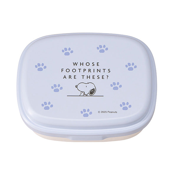 スヌーピー ワンタッチ2段ランチボックス (誰の足跡?)