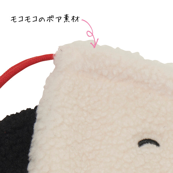 【おかいものSNOOPY限定】もこもこフェイス巾着