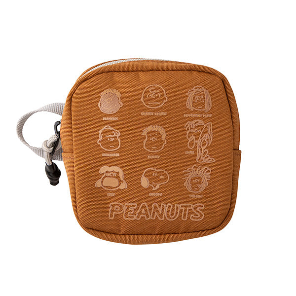 PEANUTS×OUTDOOR PRODUCTS ショルダーバッグ&コスメポーチ (茶)