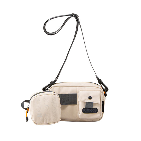 PEANUTS×OUTDOOR PRODUCTS ショルダーバッグ&コスメポーチ (ベージュ)