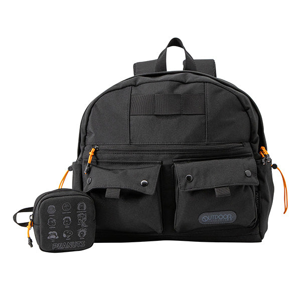 PEANUTS×OUTDOOR PRODUCTS リュック&コスメポーチ (黒)