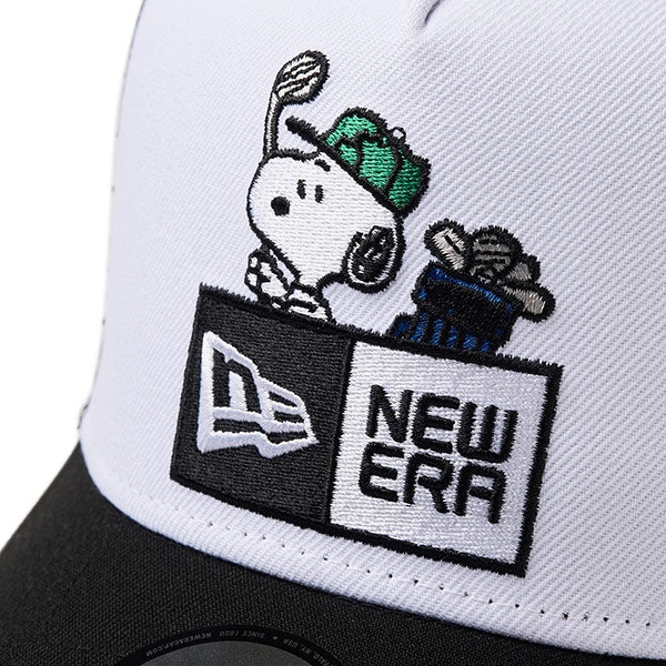 PEANUTS NEW ERA キャップ (ゴルフ 940AF ブラック/ホワイト)