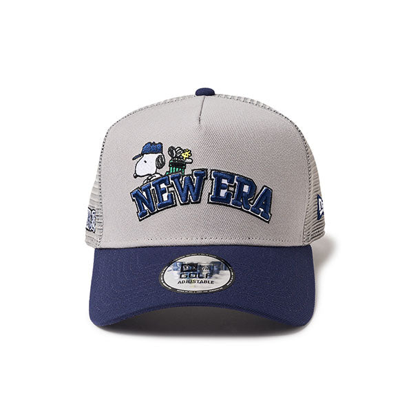 PEANUTS NEW ERA キャップ (ゴルフ 940AF グレー/ライトネイビー)