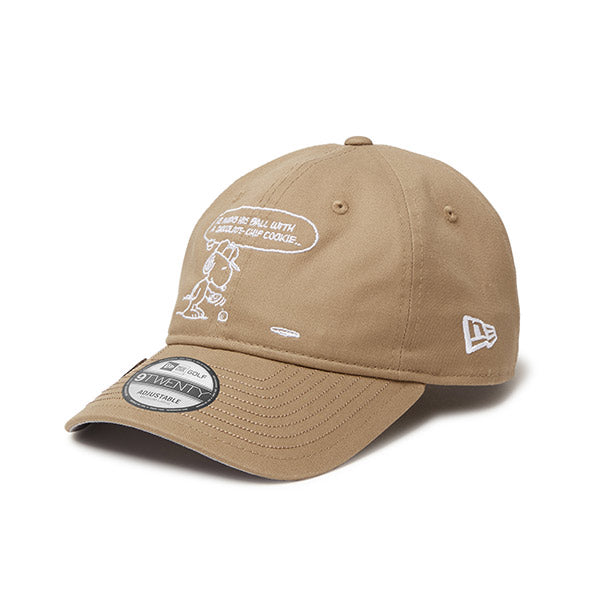 PEANUTS NEW ERA キャップ (ゴルフ 920CS/ブリティッシュカーキ)