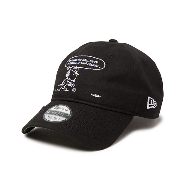 PEANUTS NEW ERA キャップ (ゴルフ 920CS/ブラック)