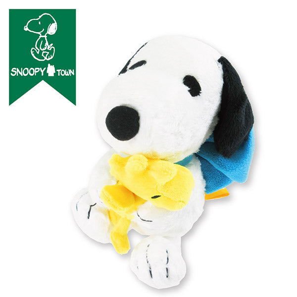 スヌーピー ぬいぐるみ 安心毛布バックリボン (SNOOPY and LINUS)