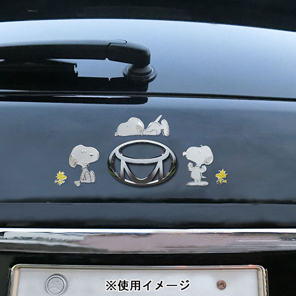 スヌーピー カラフルエンブレムステッカー