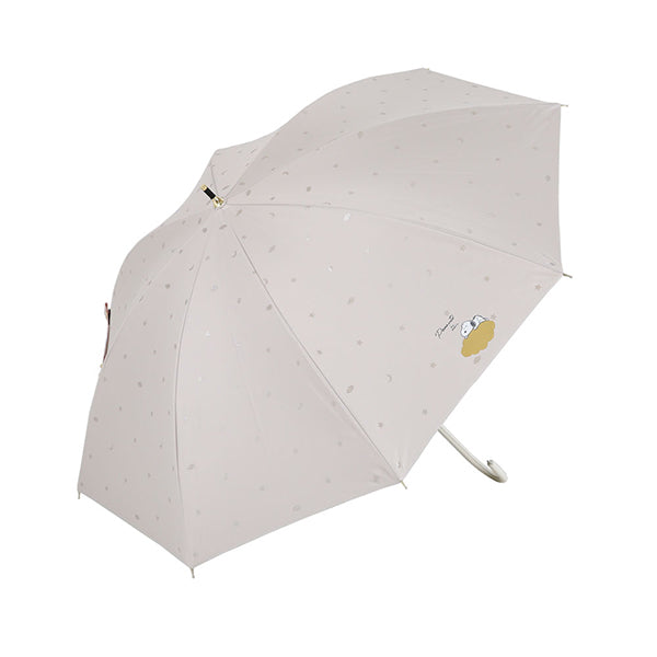 スヌーピー 晴雨兼用長傘 (雲/ベージュ)