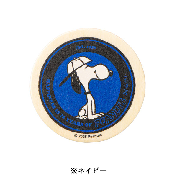 スヌーピー 75周年 丸型マグネット