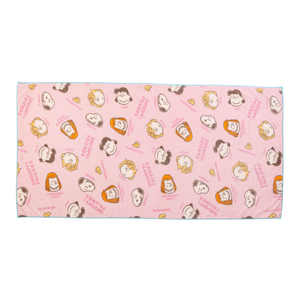 スヌーピー クイックドライ バスタオル (ピンク/SNOOPY&FRIENDS)