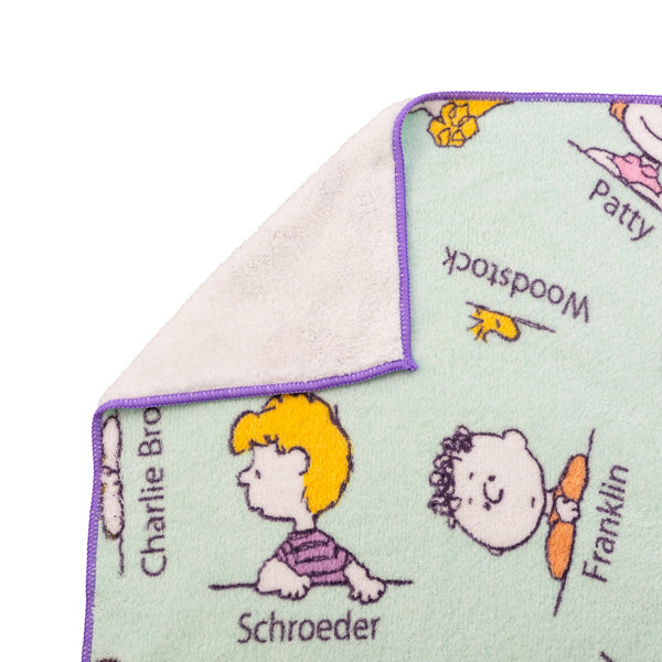 スヌーピー クイックドライ バスタオル (ミント/オールフレンズ)