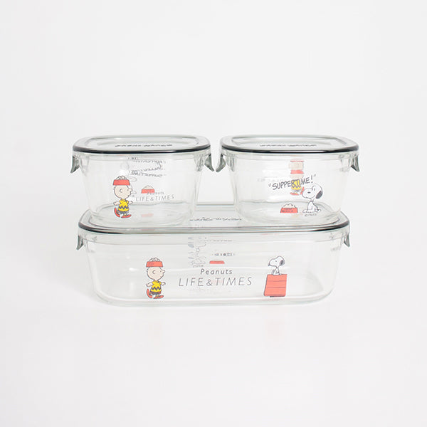 Peanuts LIFE&TIMESオリジナル「iwaki」コラボレーション パック&レンジセット2