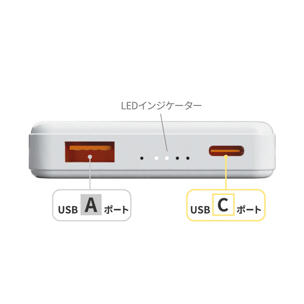 スヌーピー MagSafe対応ワイヤレスリチウム充電器5000mAh