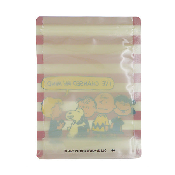 スヌーピー ストレージバッグセット 4P (ストライプ/レッド)