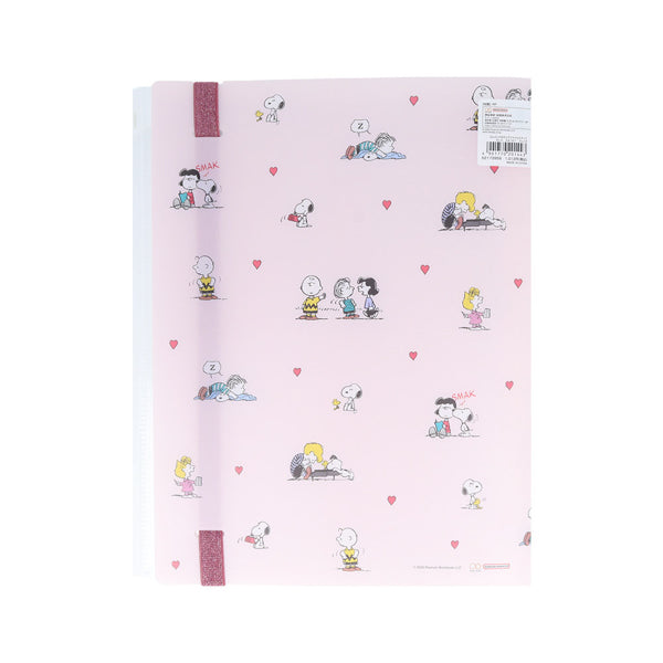 スヌーピー ゴムバンド付クリアファイル5P+F スヌーピーフレンズ (NewLifeCollection)