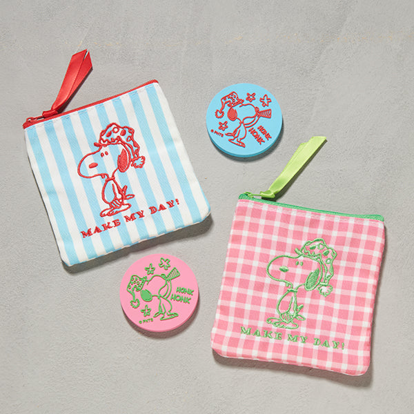 【おかいものSNOOPY限定】ポーチ&ミラーセット (MAKE MY DAY!)