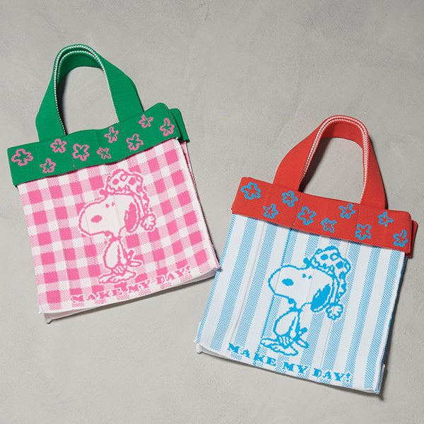 【おかいものSNOOPY限定】KNT365 ニットミニトート (MAKE MY DAY!)