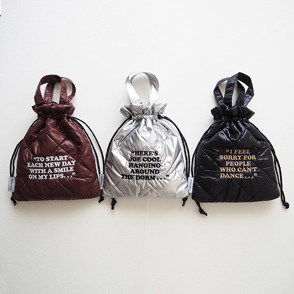 スヌーピー パフィー巾着トート