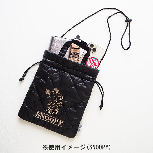 スヌーピー パフィー巾着トート