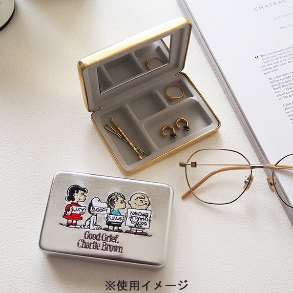 スヌーピー マルチケース コンパクトミラーケースL