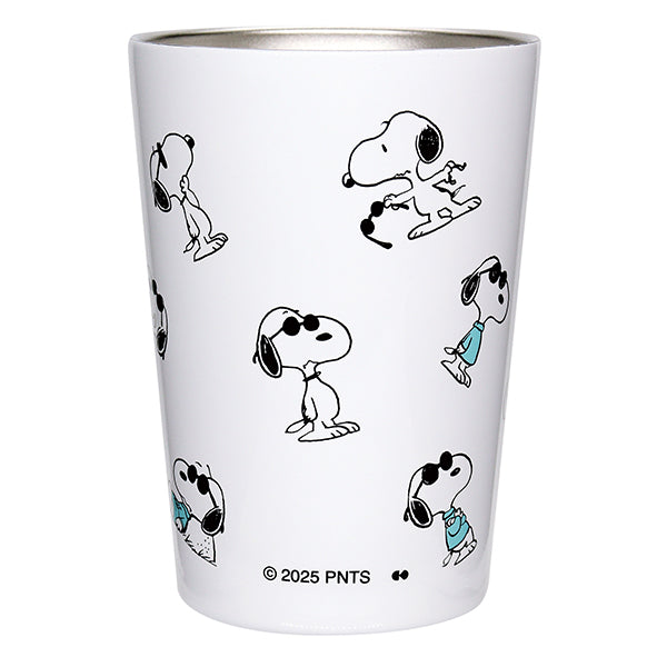 スヌーピー ステンレスタンブラー ホワイト/Pattern (ジョー・クールシリーズ)
