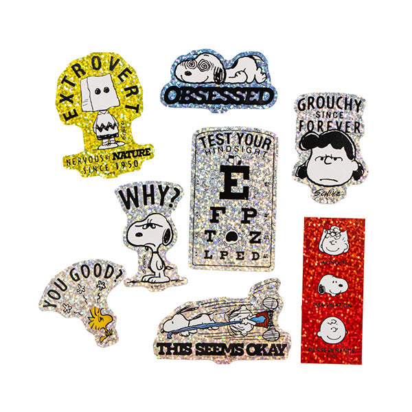 スヌーピー ホログラムフレークステッカー (goodness)