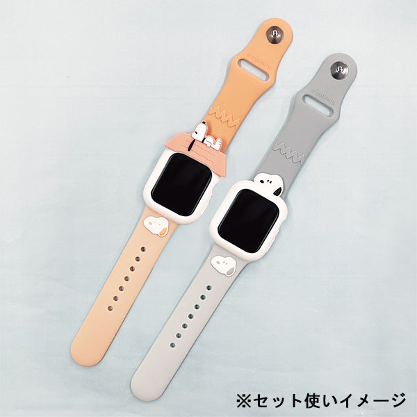 スヌーピー Apple Watch 42 / 41 / 40 / 38mm 対応 シリコンバンド
