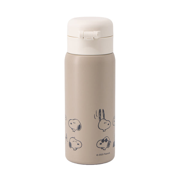スヌーピー ワンプッシュステンレスボトル 350ml (A LIFE WITH PEANUTS)