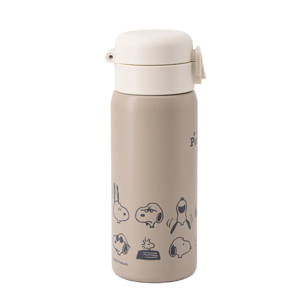スヌーピー ワンプッシュステンレスボトル 350ml (A LIFE WITH PEANUTS)