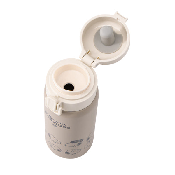 スヌーピー ワンプッシュステンレスボトル 350ml (A LIFE WITH PEANUTS)