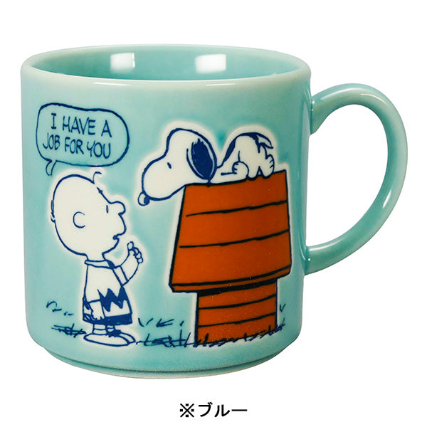 スヌーピー 木箱入りマグ (HAPPY COLOR)
