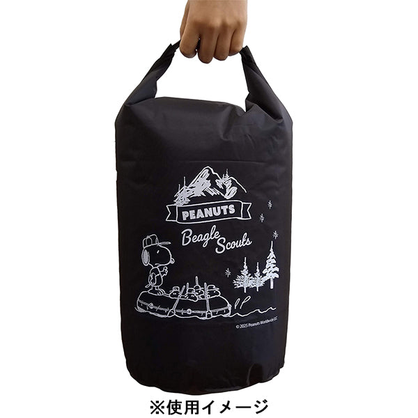スヌーピー 防水バッグ 10L (ボート/ブラック)