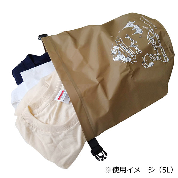 スヌーピー 防水バッグ 10L (ボート/ブラック)