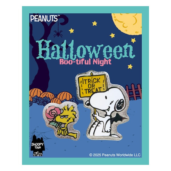 スヌーピー ピンバッジ2個セット (Boo-tiful Night)
