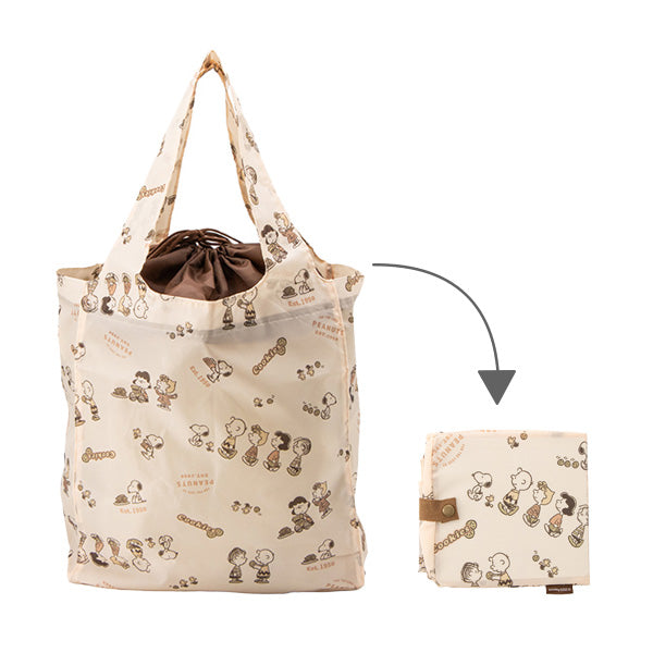 スヌーピー ワイド底板付きエコバッグ (COOKIE!)