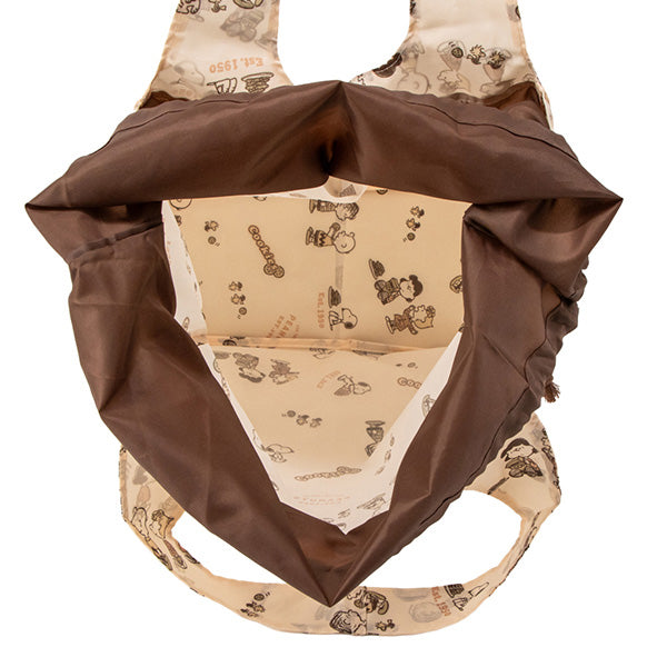 スヌーピー ワイド底板付きエコバッグ (COOKIE!)