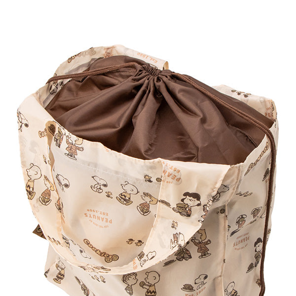 スヌーピー ワイド底板付きエコバッグ (COOKIE!)