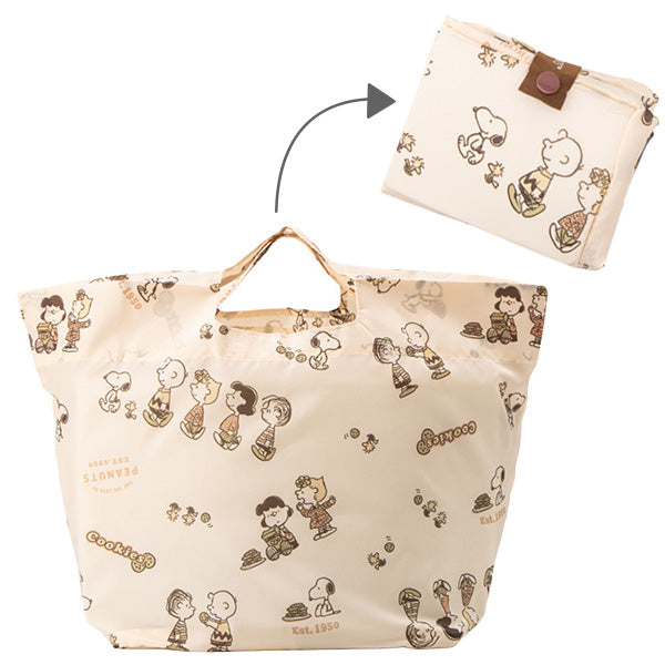 スヌーピー 底板付きエコバッグmini外ポケット付き (COOKIE!)