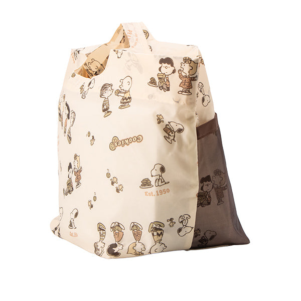 スヌーピー 底板付きエコバッグmini外ポケット付き (COOKIE!)