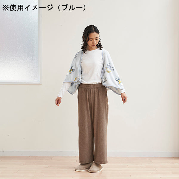 スヌーピー フード付きブランケット (Skate)