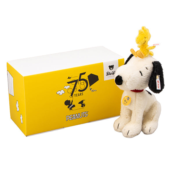 PEANUTS 75周年記念 シュタイフ スヌーピーとウッドストック